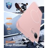 FNTCASE for iPhone 17e Case Black: Translucent iPhone 16e Cases Compatible with MagSafe, Camera Protection & Tempered Glass Protector, 14FT Military Grade Drop Tested, Matte Skin-Friendly Cover(Matte Pink)