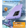 FNTCASE for iPhone 17e Case Black: Translucent iPhone 16e Cases Compatible with MagSafe, Camera Protection & Tempered Glass Protector, 14FT Military Grade Drop Tested, Matte Skin-Friendly Cover(Light Purple)