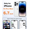 FNTCASE for iPhone 17e Case Black: Translucent iPhone 16e Cases Compatible with MagSafe, Camera Protection & Tempered Glass Protector, 14FT Military Grade Drop Tested, Matte Skin-Friendly Cover(Orange)
