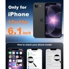 FNTCASE for iPhone 17e Case Black: Translucent iPhone 16e Cases Compatible with MagSafe, Camera Protection & Tempered Glass Protector, 14FT Military Grade Drop Tested, Matte Skin-Friendly Cover(Matte Black)