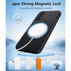FNTCASE for iPhone 17e Case Black: Translucent iPhone 16e Cases Compatible with MagSafe, Camera Protection & Tempered Glass Protector, 14FT Military Grade Drop Tested, Matte Skin-Friendly Cover(Black Magnetic)