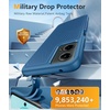 FNTCASE for iPhone 17e Case Black: Translucent iPhone 16e Cases Compatible with MagSafe, Camera Protection & Tempered Glass Protector, 14FT Military Grade Drop Tested, Matte Skin-Friendly Cover(Blue)