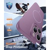 FNTCASE for iPhone 17e Case Black: Translucent iPhone 16e Cases Compatible with MagSafe, Camera Protection & Tempered Glass Protector, 14FT Military Grade Drop Tested, Matte Skin-Friendly Cover(Lavender)