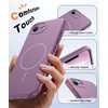 FNTCASE for iPhone 17e Case Black: Translucent iPhone 16e Cases Compatible with MagSafe, Camera Protection & Tempered Glass Protector, 14FT Military Grade Drop Tested, Matte Skin-Friendly Cover(Matte Lavender)