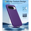 FNTCASE for iPhone 17e Case Black: Translucent iPhone 16e Cases Compatible with MagSafe, Camera Protection & Tempered Glass Protector, 14FT Military Grade Drop Tested, Matte Skin-Friendly Cover(Purple)