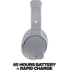 Skullcandy Crusher 720 Wireless Over-Ear Bluetooth Headphones with Multi-Sensory Bass, THX Spatial Audio, Personalized Sound, Up to 65 Hours Battery, Microphone for iPhone Android – True Black(Cement)