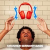 Skullcandy Crusher 720 Wireless Over-Ear Bluetooth Headphones with Multi-Sensory Bass, THX Spatial Audio, Personalized Sound, Up to 65 Hours Battery, Microphone for iPhone Android – True Black(Plasma)