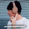 Skullcandy Crusher 720 Wireless Over-Ear Bluetooth Headphones with Multi-Sensory Bass, THX Spatial Audio, Personalized Sound, Up to 65 Hours Battery, Microphone for iPhone Android – True Black(Primer)