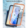 FNTCASE for Moto G Stylus 2026/2025 Case with Built-in Screen Protector | Kickstand and 2 Front Frames, 20FT Military-Grade Drop Protection, Rugged Heavy Duty Shockproof TPU Protective Cover(Orange)
