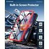 FNTCASE for Moto G Stylus 2026/2025 Case with Built-in Screen Protector | Kickstand and 2 Front Frames, 20FT Military-Grade Drop Protection, Rugged Heavy Duty Shockproof TPU Protective Cover(Red)