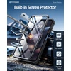 FNTCASE for Moto G Stylus 2026/2025 Case with Built-in Screen Protector | Kickstand and 2 Front Frames, 20FT Military-Grade Drop Protection, Rugged Heavy Duty Shockproof TPU Protective Cover(Black-Belt Clip Holster)
