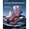 FNTCASE for Moto G Stylus 2026/2025 Case with Built-in Screen Protector | Kickstand and 2 Front Frames, 20FT Military-Grade Drop Protection, Rugged Heavy Duty Shockproof TPU Protective Cover(Red)