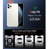 FNTCASE for iPhone 17 Pro Case Clear Magnetic with Screen Protector | Anti Yellowing, Compatible with Magsafe, Rugged Shockproof Protective, Transparent Cell Phone Cover(D-Blue Magnetic)