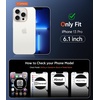 FNTCASE for iPhone 17 Pro Case Clear Magnetic with Screen Protector | Anti Yellowing, Compatible with Magsafe, Rugged Shockproof Protective, Transparent Cell Phone Cover(B-Sierra Blue)
