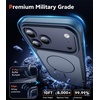 FNTCASE for iPhone 17 Pro Case Clear Magnetic with Screen Protector | Anti Yellowing, Compatible with Magsafe, Rugged Shockproof Protective, Transparent Cell Phone Cover(D-Soild Blue)