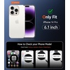 FNTCASE for iPhone 17 Pro Case Clear Magnetic with Screen Protector | Anti Yellowing, Compatible with Magsafe, Rugged Shockproof Protective, Transparent Cell Phone Cover(B-Purple)