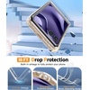 FNTCASE for iPhone 17 Pro Case Clear Magnetic with Screen Protector | Anti Yellowing, Compatible with Magsafe, Rugged Shockproof Protective, Transparent Cell Phone Cover(A-Clear White)