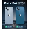 FNTCASE for iPhone 17 Pro Case Clear Magnetic with Screen Protector | Anti Yellowing, Compatible with Magsafe, Rugged Shockproof Protective, Transparent Cell Phone Cover(D-Purple)