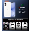 FNTCASE for iPhone 17 Pro Case Clear Magnetic with Screen Protector | Anti Yellowing, Compatible with Magsafe, Rugged Shockproof Protective, Transparent Cell Phone Cover(B-Ultramarine Magnetic)
