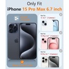 FNTCASE for iPhone 17 Pro Case Clear Magnetic with Screen Protector | Anti Yellowing, Compatible with Magsafe, Rugged Shockproof Protective, Transparent Cell Phone Cover(D-Black Soild)