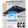 FNTCASE for iPhone 17 Pro Case Clear Magnetic with Screen Protector | Anti Yellowing, Compatible with Magsafe, Rugged Shockproof Protective, Transparent Cell Phone Cover(D-Black Soild)