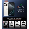FNTCASE for iPhone 17 Pro Case Clear Magnetic with Screen Protector | Anti Yellowing, Compatible with Magsafe, Rugged Shockproof Protective, Transparent Cell Phone Cover(B-A Black)