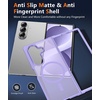 FNTCASE for iPhone 17 Pro Case Clear Magnetic with Screen Protector | Anti Yellowing, Compatible with Magsafe, Rugged Shockproof Protective, Transparent Cell Phone Cover(C-Light Purple)