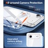 FNTCASE for iPhone 17 Pro Case Clear Magnetic with Screen Protector | Anti Yellowing, Compatible with Magsafe, Rugged Shockproof Protective, Transparent Cell Phone Cover(B-Clear)