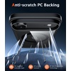 FNTCASE for iPhone 17 Pro Case Clear Magnetic with Screen Protector | Anti Yellowing, Compatible with Magsafe, Rugged Shockproof Protective, Transparent Cell Phone Cover(B-Black)