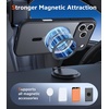 FNTCASE for iPhone 17 Pro Case Clear Magnetic with Screen Protector | Anti Yellowing, Compatible with Magsafe, Rugged Shockproof Protective, Transparent Cell Phone Cover(B-B Black)