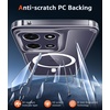 FNTCASE for iPhone 17 Pro Case Clear Magnetic with Screen Protector | Anti Yellowing, Compatible with Magsafe, Rugged Shockproof Protective, Transparent Cell Phone Cover(A-Clear)
