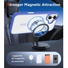 FNTCASE for iPhone 17 Pro Case Clear Magnetic with Screen Protector | Anti Yellowing, Compatible with Magsafe, Rugged Shockproof Protective, Transparent Cell Phone Cover(B-Ultramarine Magnetic)