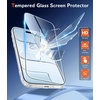 FNTCASE for iPhone 17 Pro Case Clear Magnetic with Screen Protector | Anti Yellowing, Compatible with Magsafe, Rugged Shockproof Protective, Transparent Cell Phone Cover(B-Clear)