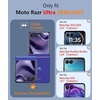 FNTCASE for iPhone 17 Pro Case Clear Magnetic with Screen Protector | Anti Yellowing, Compatible with Magsafe, Rugged Shockproof Protective, Transparent Cell Phone Cover(A-Clear White)