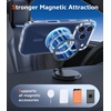 FNTCASE for iPhone 17 Pro Case Clear Magnetic with Screen Protector | Anti Yellowing, Compatible with Magsafe, Rugged Shockproof Protective, Transparent Cell Phone Cover(B-C Blue)