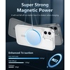 FNTCASE for iPhone 17 Pro Case Clear Magnetic with Screen Protector | Anti Yellowing, Compatible with Magsafe, Rugged Shockproof Protective, Transparent Cell Phone Cover(D-Sapphire Blue)