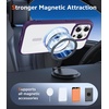 FNTCASE for iPhone 17 Pro Case Clear Magnetic with Screen Protector | Anti Yellowing, Compatible with Magsafe, Rugged Shockproof Protective, Transparent Cell Phone Cover(B-Purple)