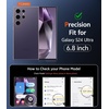 FNTCASE for iPhone 17 Pro Case Clear Magnetic with Screen Protector | Anti Yellowing, Compatible with Magsafe, Rugged Shockproof Protective, Transparent Cell Phone Cover(C-Dark Purple)