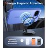 FNTCASE for iPhone 17 Pro Case Clear Magnetic with Screen Protector | Anti Yellowing, Compatible with Magsafe, Rugged Shockproof Protective, Transparent Cell Phone Cover(C-Ultramarine)