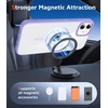 FNTCASE for iPhone 17 Pro Case Clear Magnetic with Screen Protector | Anti Yellowing, Compatible with Magsafe, Rugged Shockproof Protective, Transparent Cell Phone Cover(B-Light Purple)