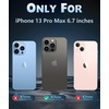 FNTCASE for iPhone 17 Pro Case Clear Magnetic with Screen Protector | Anti Yellowing, Compatible with Magsafe, Rugged Shockproof Protective, Transparent Cell Phone Cover(D-Glitter)