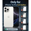 FNTCASE for iPhone 17 Pro Case Clear Magnetic with Screen Protector | Anti Yellowing, Compatible with Magsafe, Rugged Shockproof Protective, Transparent Cell Phone Cover(B-A clear)