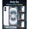 FNTCASE for iPhone 17 Pro Case Clear Magnetic with Screen Protector | Anti Yellowing, Compatible with Magsafe, Rugged Shockproof Protective, Transparent Cell Phone Cover(B-Transparent Magnetic)