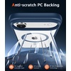 FNTCASE for iPhone 17 Pro Case Clear Magnetic with Screen Protector | Anti Yellowing, Compatible with Magsafe, Rugged Shockproof Protective, Transparent Cell Phone Cover(B-Blue)