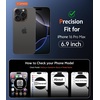 FNTCASE for iPhone 17 Pro Case Clear Magnetic with Screen Protector | Anti Yellowing, Compatible with Magsafe, Rugged Shockproof Protective, Transparent Cell Phone Cover(D-Black Touch Control)