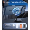 FNTCASE for iPhone 17 Pro Case Clear Magnetic with Screen Protector | Anti Yellowing, Compatible with Magsafe, Rugged Shockproof Protective, Transparent Cell Phone Cover(C-Blue)
