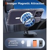 FNTCASE for iPhone 17 Pro Case Clear Magnetic with Screen Protector | Anti Yellowing, Compatible with Magsafe, Rugged Shockproof Protective, Transparent Cell Phone Cover(A-Clear)