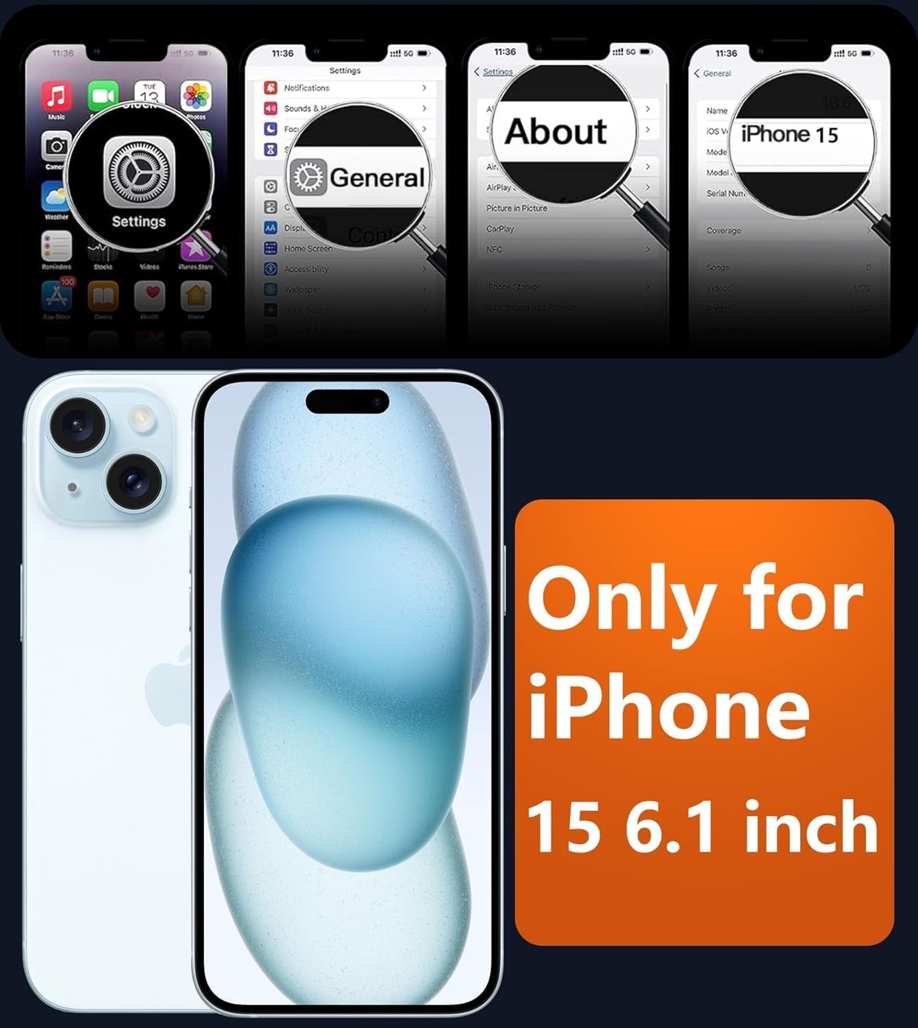 image:imageFNTCASE for iPhone 15 Pro Case with 360 Spin Magnetic Stand Black Compatible with MagsafeScreen ProtectorFull Camera ProtectionTranslucent Matte Military Grade Shockproof Phone CoverZGreen