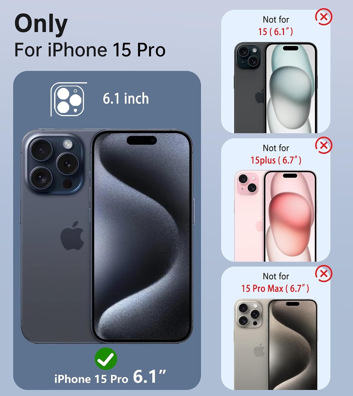 image:imageFNTCASE for iPhone 15 Pro Case with 360 Spin Magnetic Stand Black Compatible with MagsafeScreen ProtectorFull Camera ProtectionTranslucent Matte Military Grade Shockproof Phone CoverZGreen
