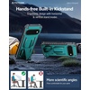 FNTCASE for Samsung Galaxy Z Flip 8 Case with Built-in Kicktand Black | Hinge Protection, Screen Protector, 20FT Military Grade Drop Proof Heavy Duty Rugged Shockproof Protective Sturdy Phone Cover(Green)